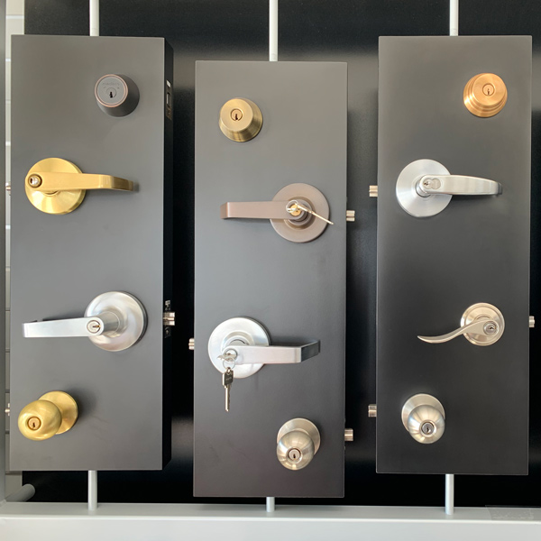 example handles doorknobs and deadbolts