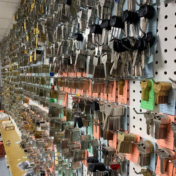 wall of keys