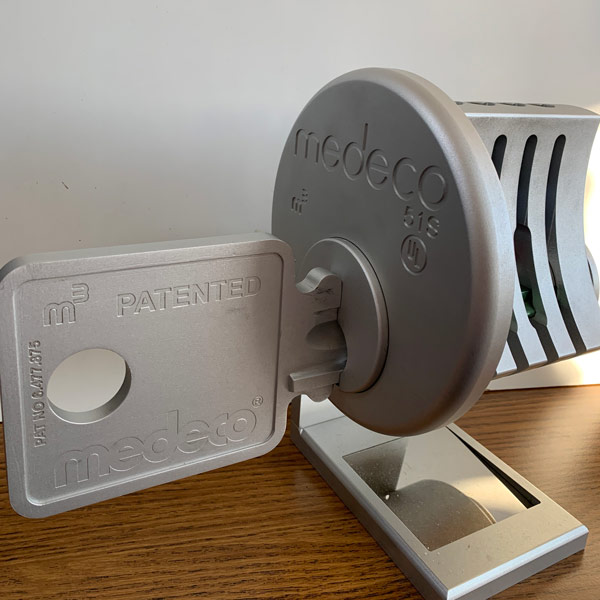 Medeco key lock system