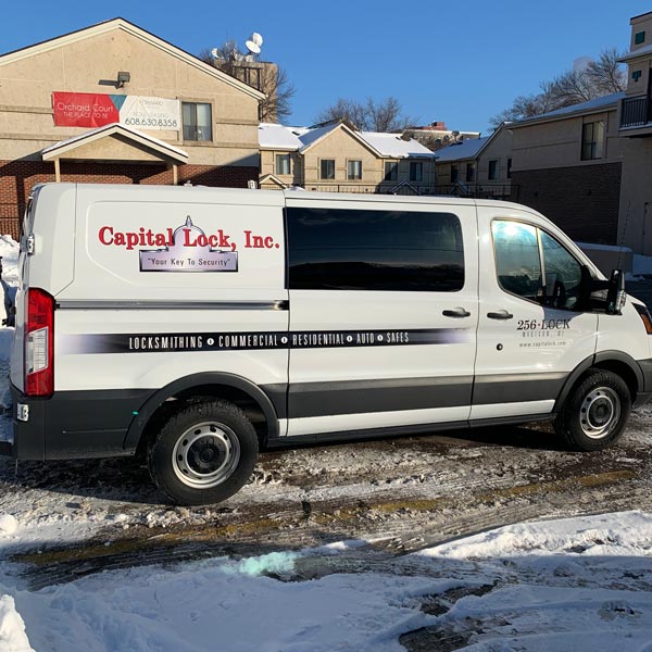 Capital Lock, INc. Your key to security company van